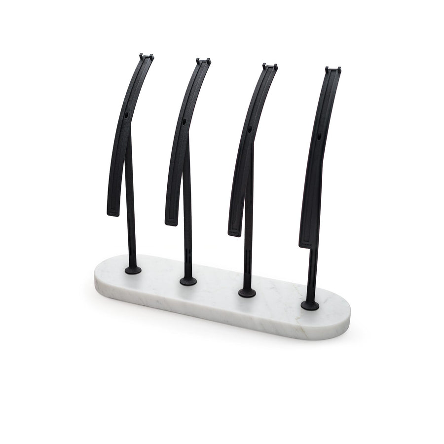 Display 4 watches totem ghost display Carrara marble white