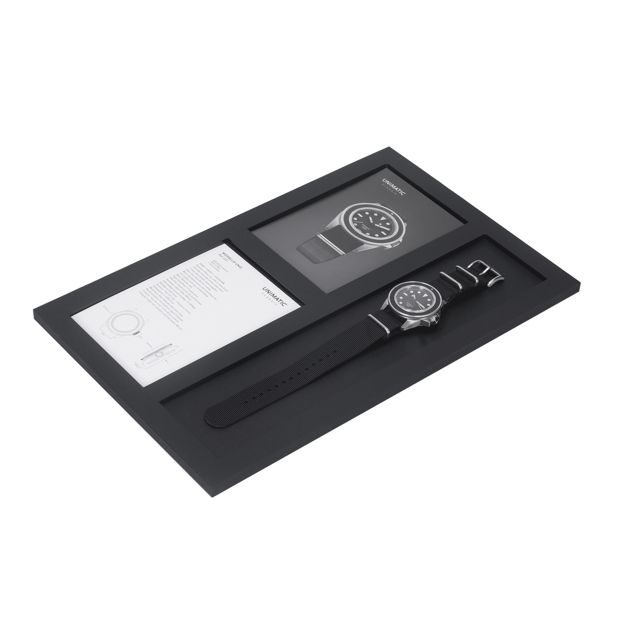 Display tray single black