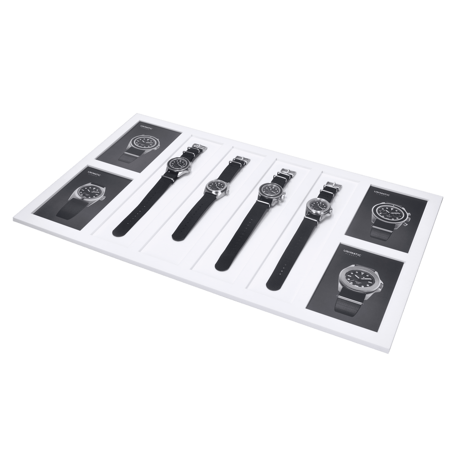 Display tray 4 slots white