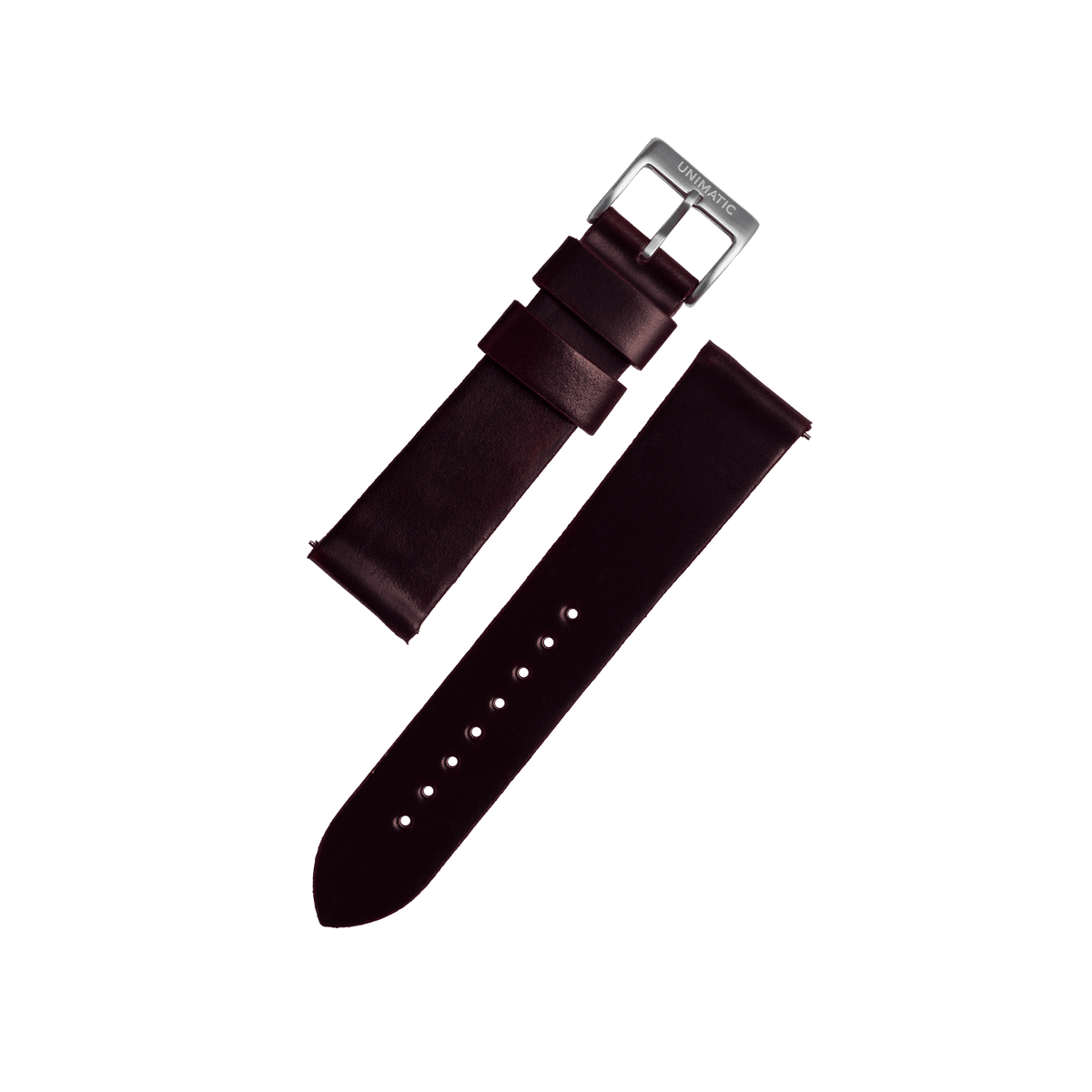 Two-Piece Cordovan Shell Leather Strap