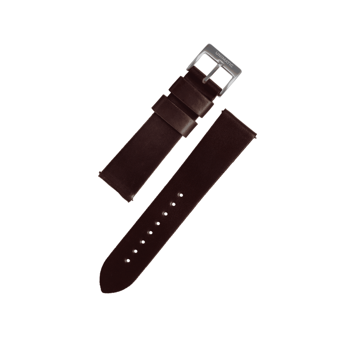Two-Piece Cordovan Shell Leather Strap