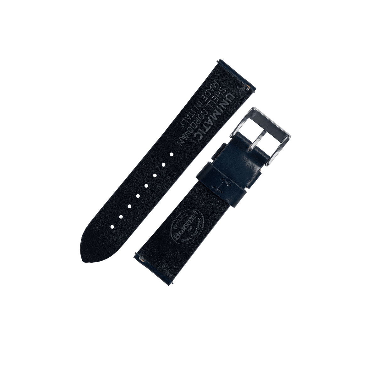 Two-Piece Cordovan Shell Leather Strap