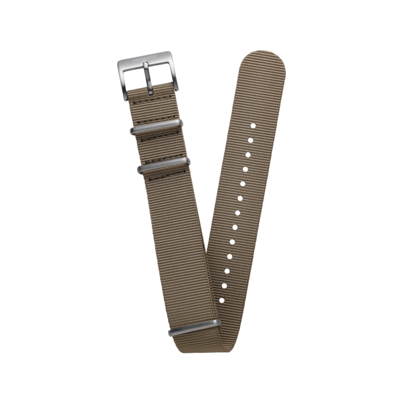 Nylon Nato Steel Strap - Sand