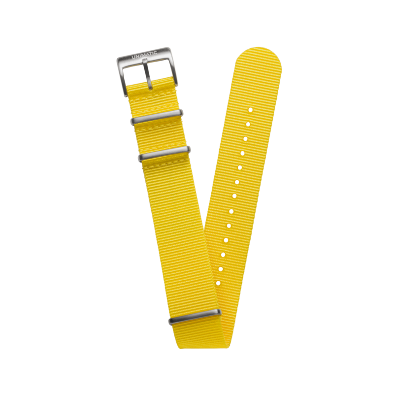 Nylon Nato Steel Strap - Giallo Ginestra