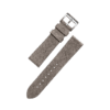 Two-Piece Suede Leather SSB Strap - Light Grey